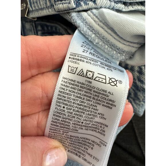 New Gap Factory High Rise Wide Leg SuperLight Denim Jeans 4/27 - Picture 8 of 10